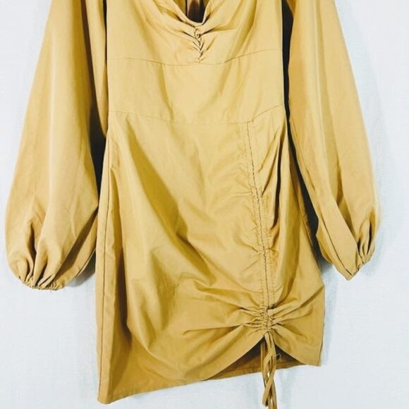 Pretty Little Thing Tan Sweetheart Neckline Dress Size 4 - Picture 2 of 6